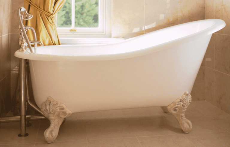 Antique clawfoot tub restoration